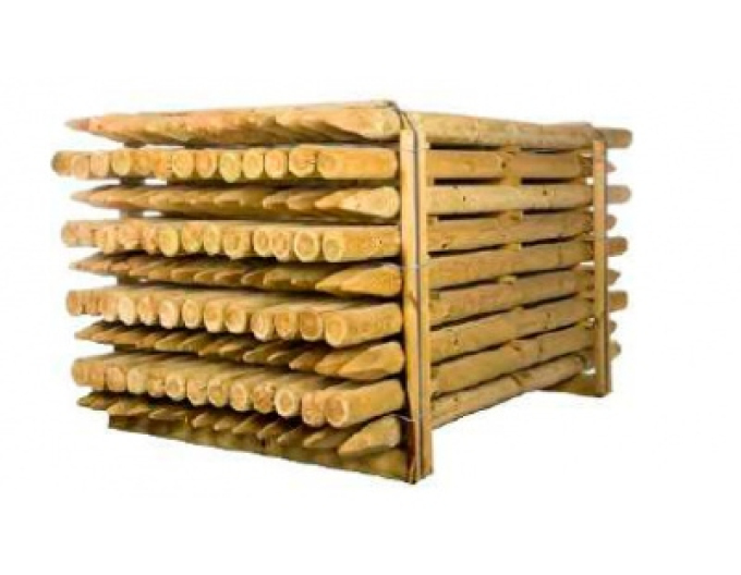țăruș de sprijin cu țepușă cu diametrul de 6 cm - înălțime 250 cm