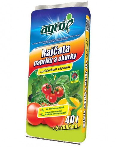 AGRO Substrat pentru roșii, ardei și castraveți 40l + 5l gratuit