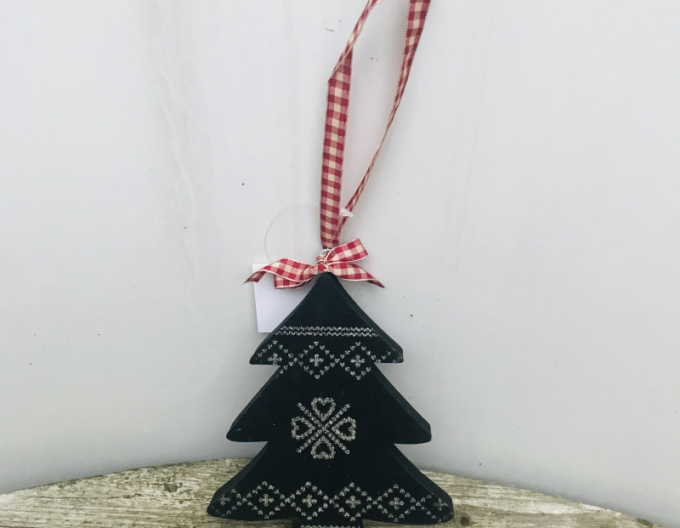 Copac decorativ din lemn 14x12cm
