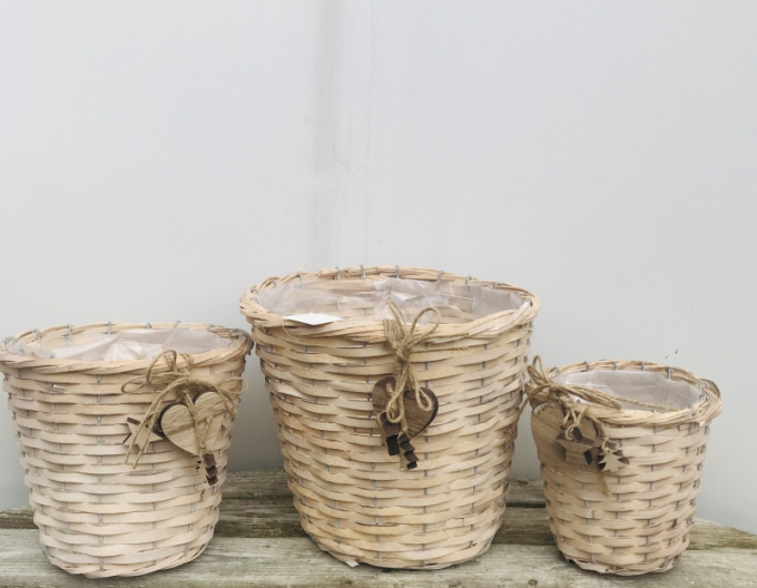 Coșuri  din răchită set 3pcs