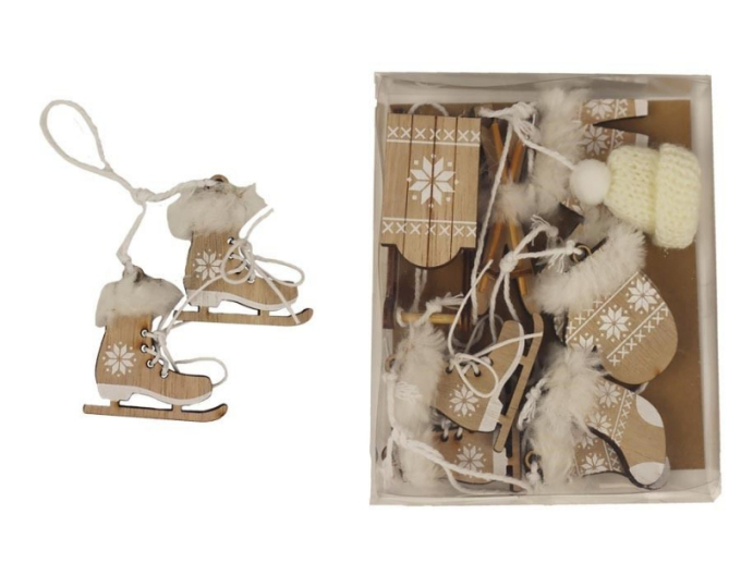 Decorațiuni de Crăciun Cutie de 6 bucăți D4629-20