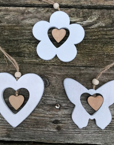 Ornamente din lemn 3pcs