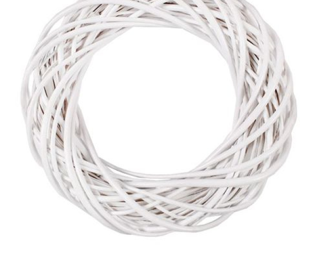 Coroniță de răchită albă 45cm