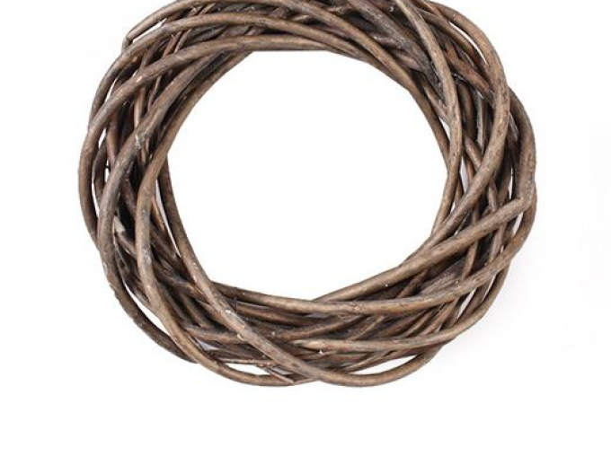 Coroniță de răchită maro 25cm