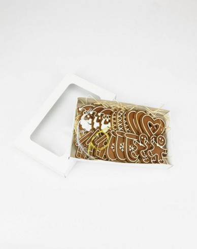 Set de turtă dulce nr.2 - cutie cu decorațiuni de Crăciun