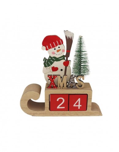 Calendar de advent din lemn