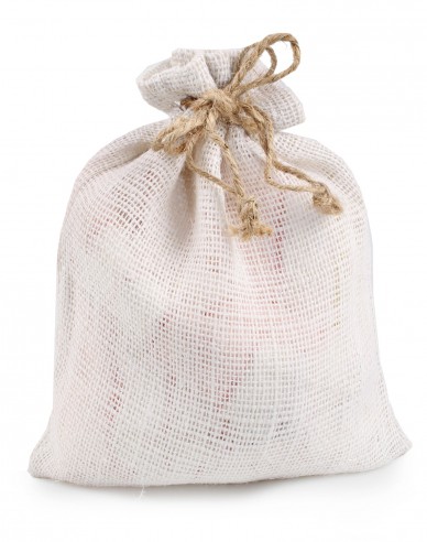 Sac de iută crem 26x30cm