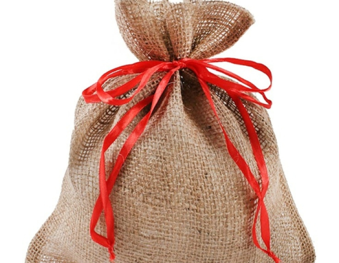 Sac de iută maro 26x30cm