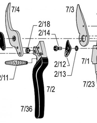 FELCO 7/1 Mâner fără lamă FELCO 7