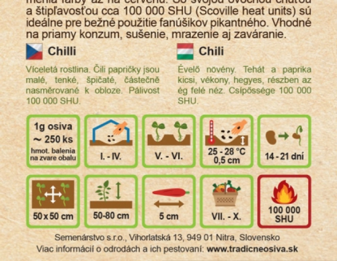 Seed Farm Paprika ´Chilli Bird´s Eye