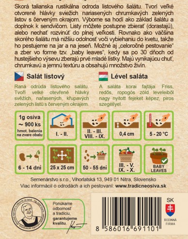 Salată frunze Biscia Rossa