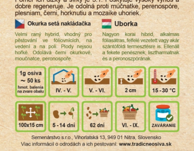 Semenárstvo Castraveți însămânțare murături ´Othelo F1´