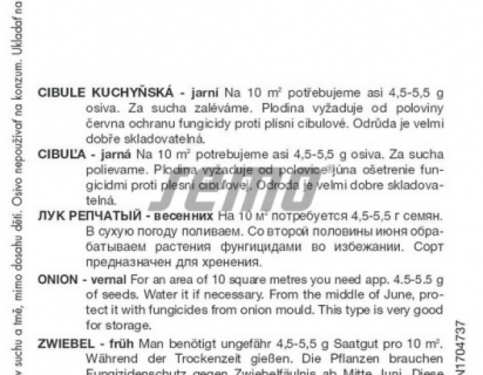 Semințe de ceapă de primăvară ´Wellina´