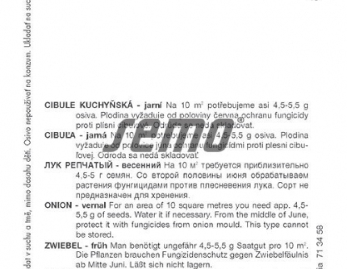 Semințe Ceapă de primăvară Agostana