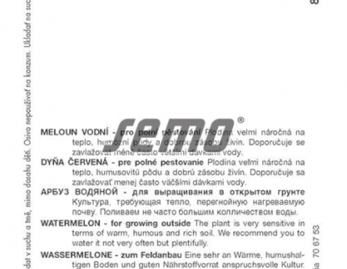 Semo Dovleac roșu Crimson Sweet