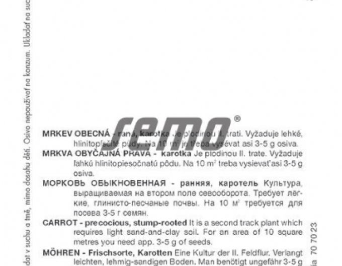 Semințe de morcov ´Calibra F1´