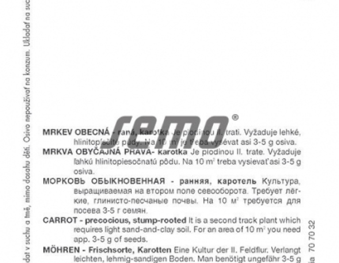 Semințe de morcov ´Jarana F1´