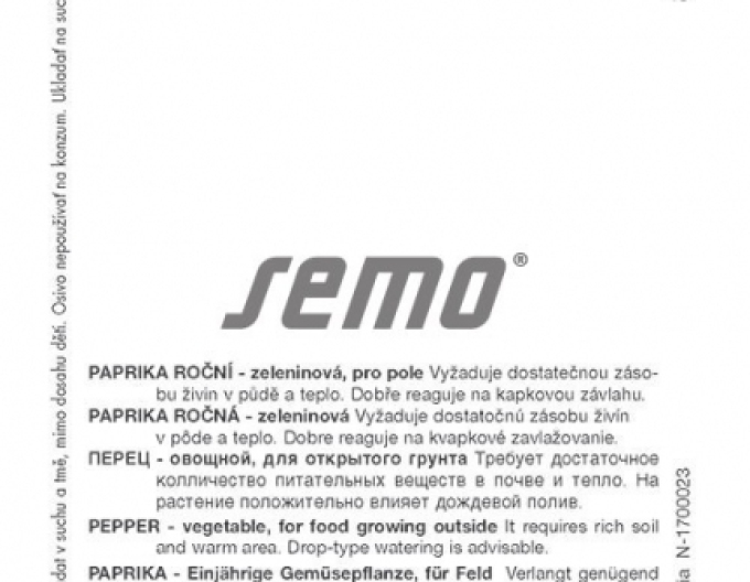 Semințe de paprika anuale ´Granova´