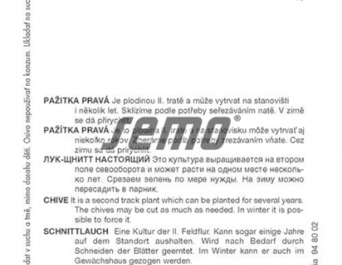 Semințe de arpagic "Praga
