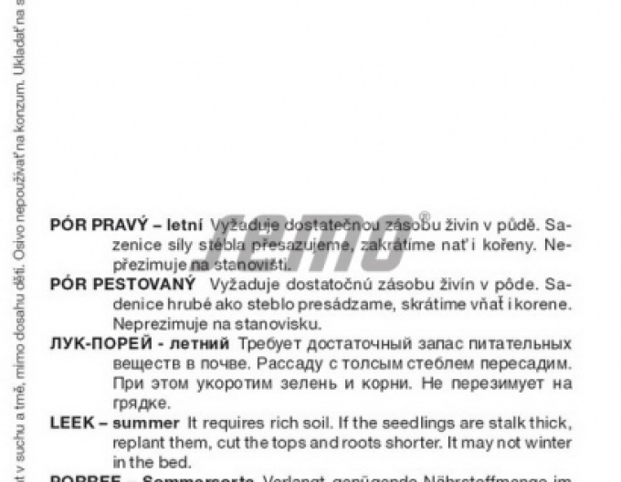 Praz cu semințe F1´Bystrín F1´