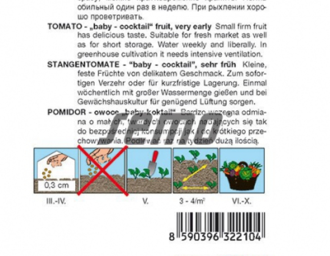 Semo Semințe de tomate cu tulpină Bejbino F1