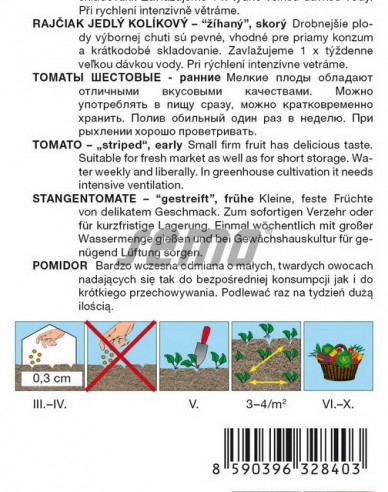 Semo Semințe de tomate pitice  ´Tigrino´