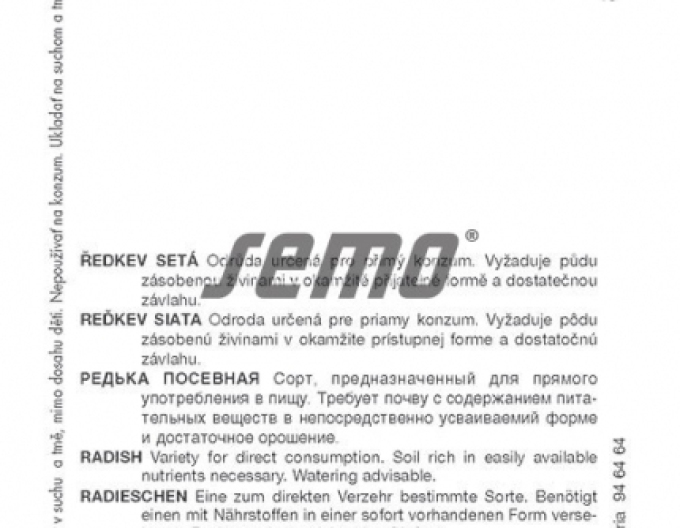 Ridiche cu semințe ´Karmina´