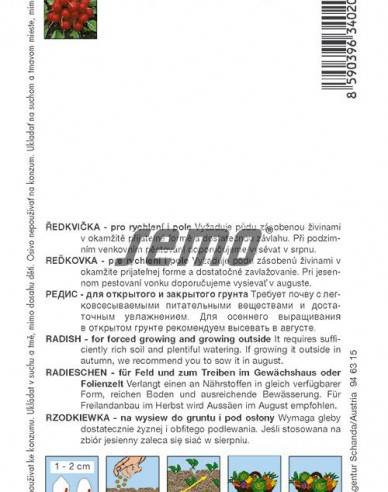 Semo Semințe de ridiche ´Granat´