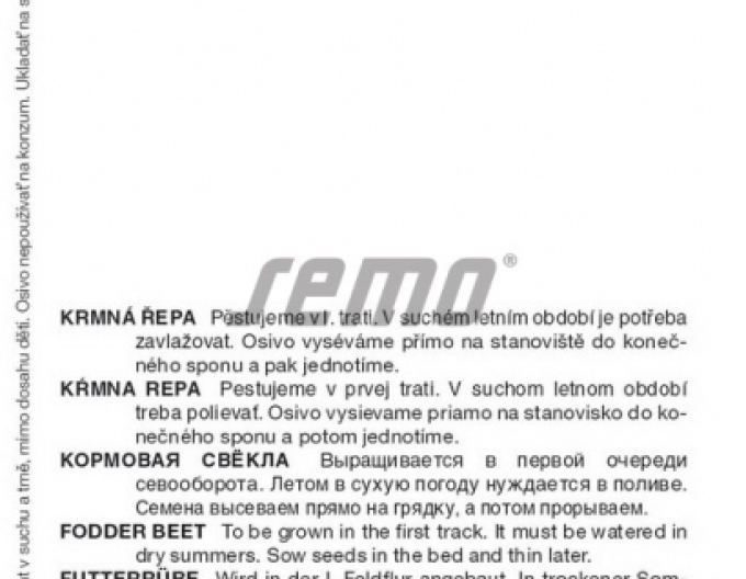 Sămânță de sfeclă furajeră ´Buciansky yellow roller´