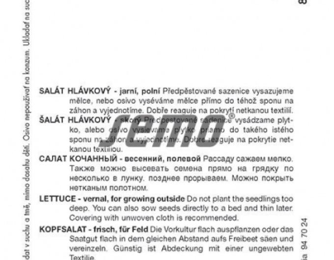 Semințe Salată verde `Cervil