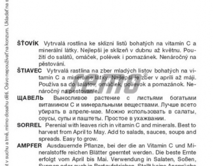 Semințe de grădină pentru salate