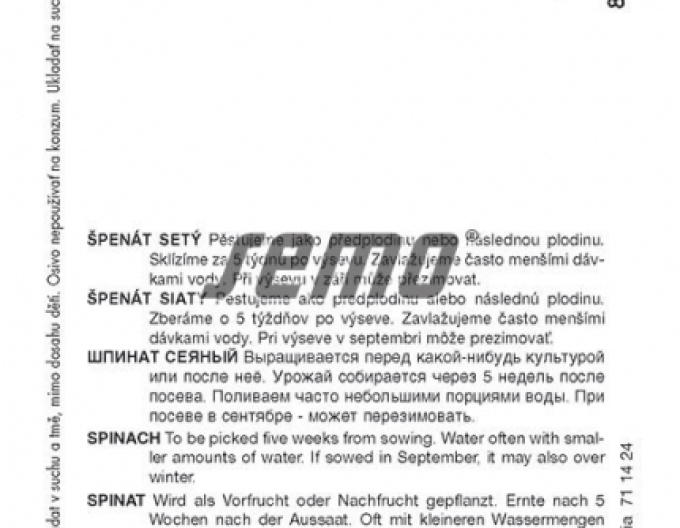 Spanac cu semințe ´Lorelay´