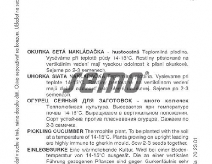 Castravete de semințe Fatima F1´