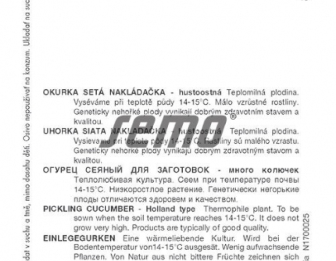 Semințe de castravete ´Charlotte F1´