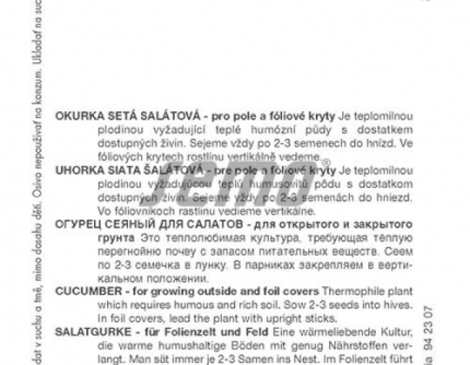 Semințe Castravete Lili F1´