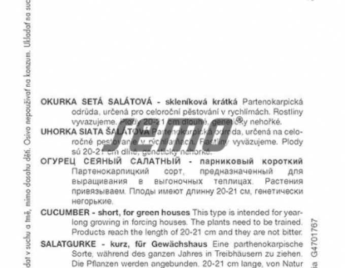 Semo Castravete cultivat pentru salată ´Emilie F1´