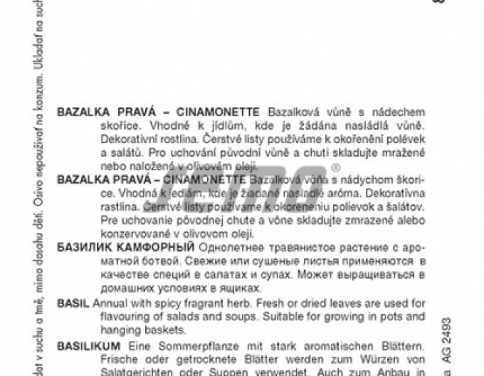 Semințe Busuioc scorțișoară ´Cinamonette´