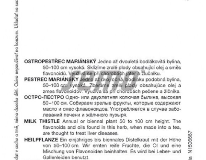 Semințe de ciulin de lapte