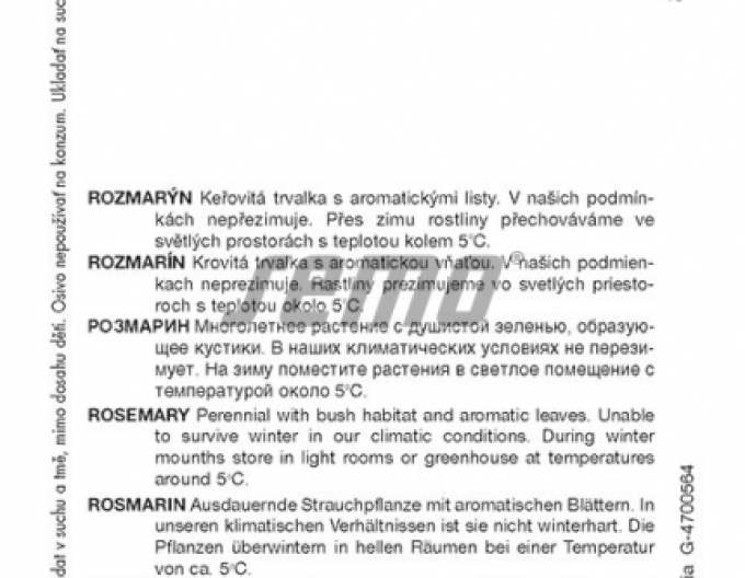 Semințe de rozmarin