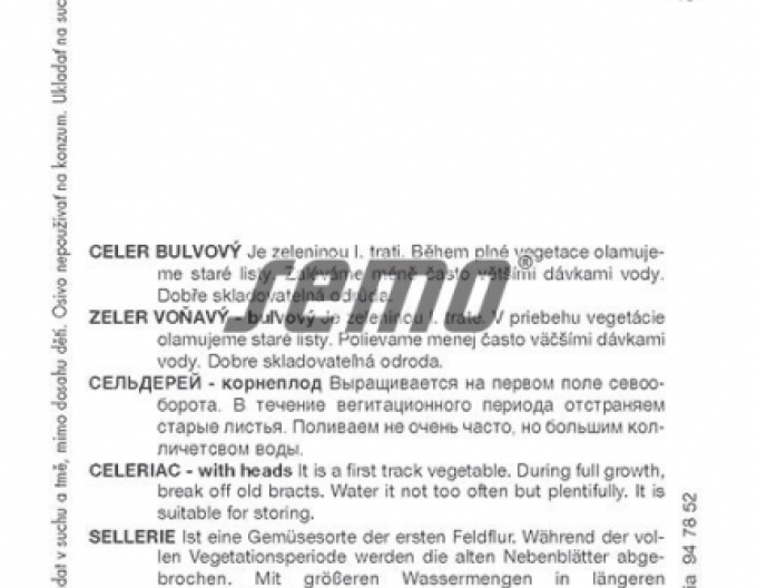 Globul ocular de semințe Zeler ´Maxim´