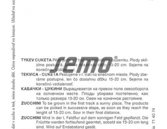 Semințe Dovleac dovlecel ´Jigonal´
