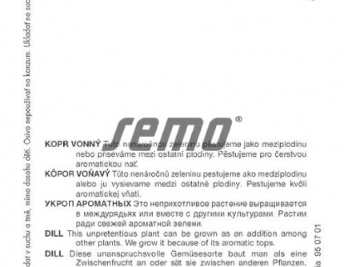 Semințe de mărar parfumate "Hanák