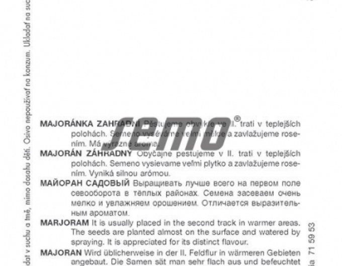 Semințe de maghiran ´Marietta´