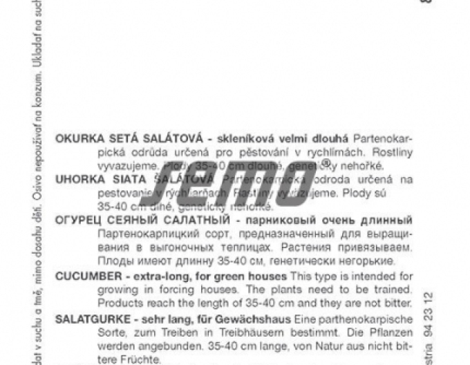 Semo Castravete cultivat pentru salată  ´Vista F1´