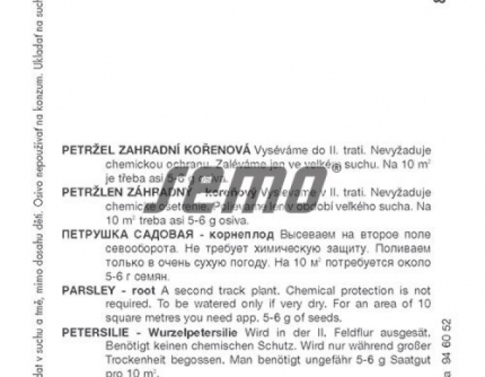 Semințe Pătrunjel de grădină - rădăcină ´Orbis´