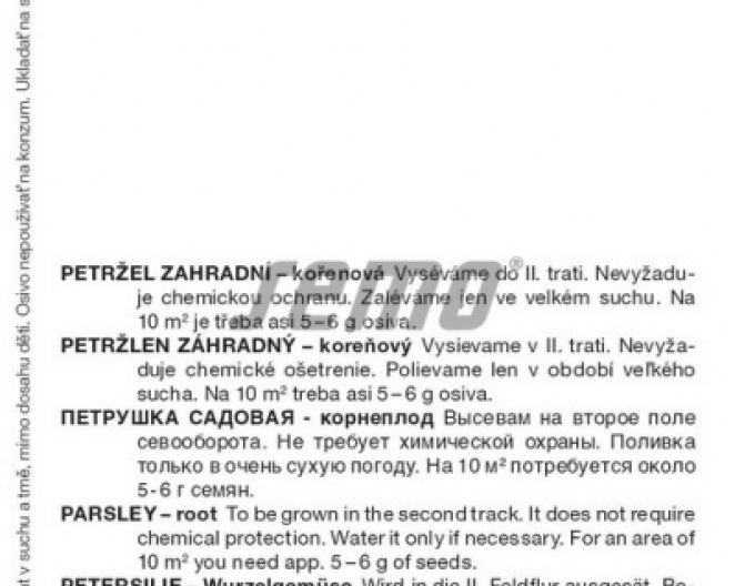 Semințe Pătrunjel de grădină - rădăcină ´Troja´