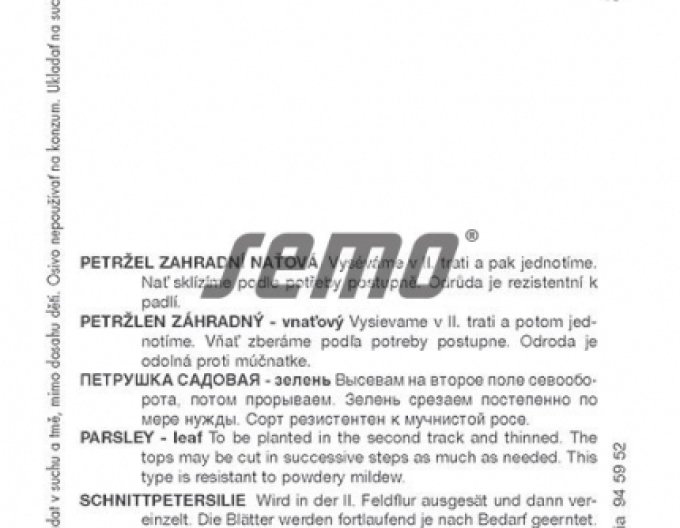 Semințe Pătrunjel grădină  ´Gigante D´Italia´