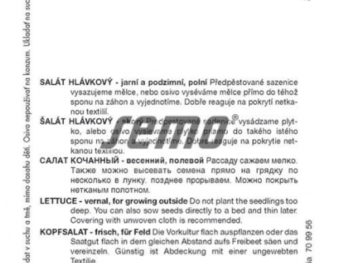 Semințe Salată de primăvară ´Major´
