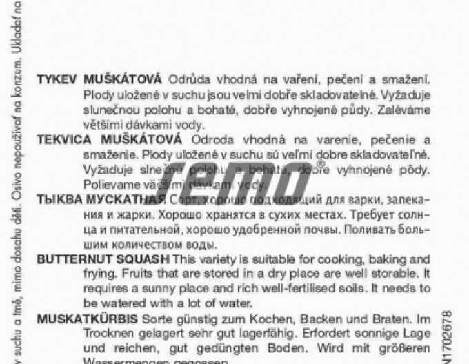 Semințe de dovleac Muscat ´Moscata di Provenza´