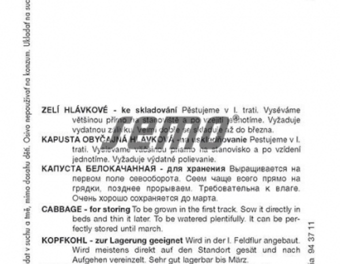 Semințe de varză ´Holt´
